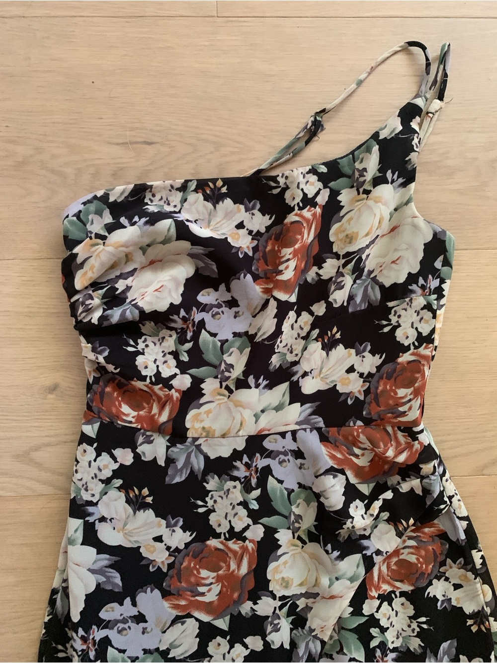 ASTR the Label Emmylou Floral One Shoulder Mid Slip Cottagecore event Dress XS - Picture 8 of 12